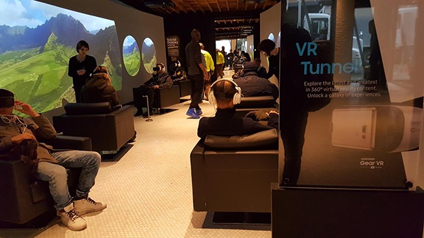 VR tunnel is part of Samsung 837 non-store experience in New York’s Meatpacking District.  