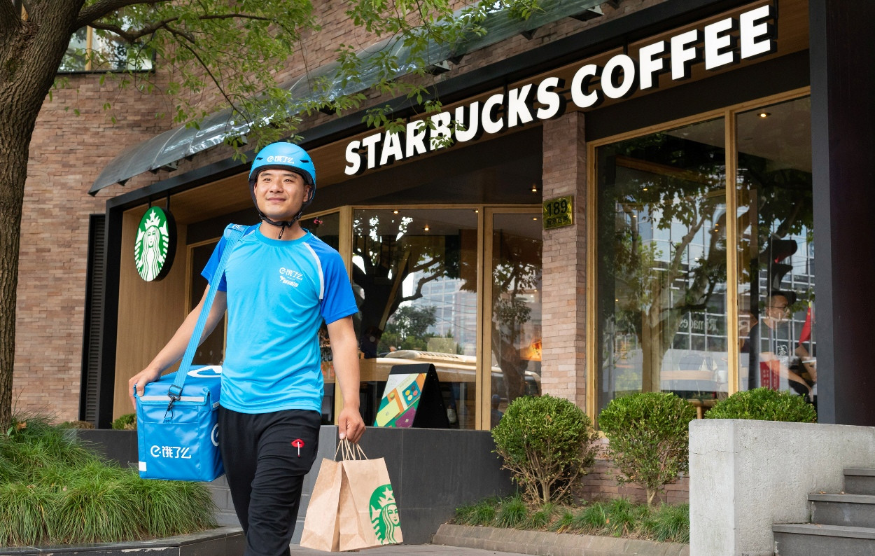 The unprecedented Starbucks partnership will tackle the ambitious goal of coffee delivery
